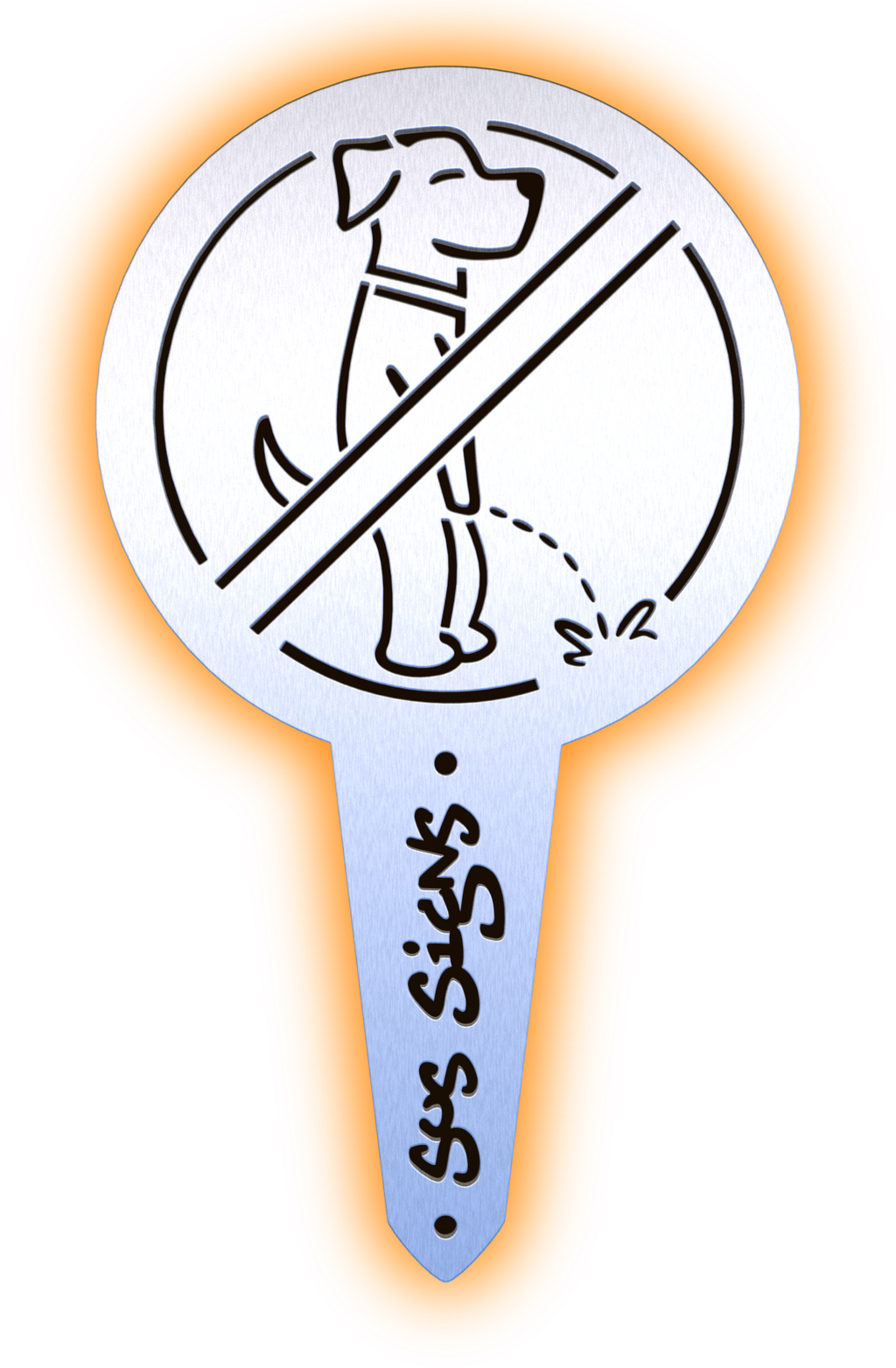 Golden Reliever No Pee Signs