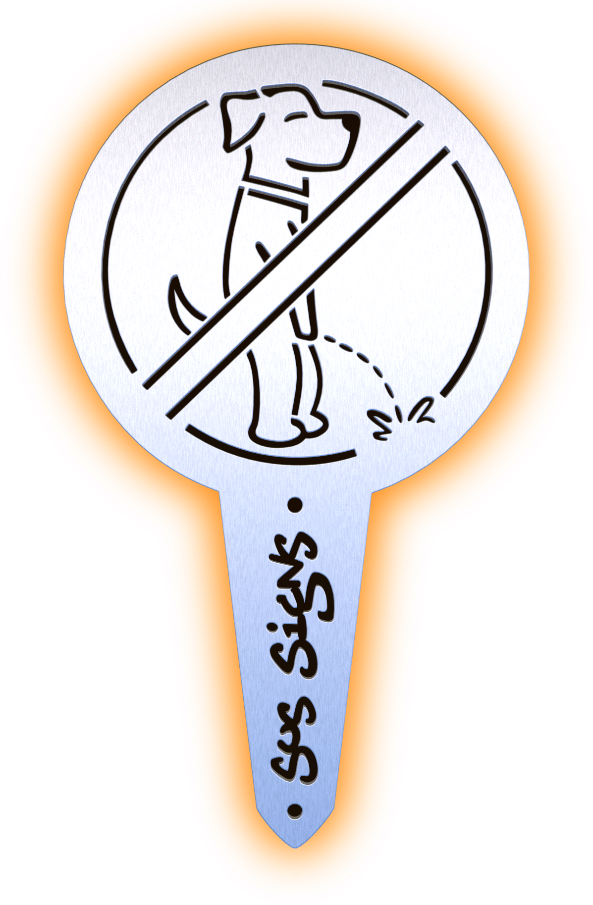 Golden Reliever No Pee Signs