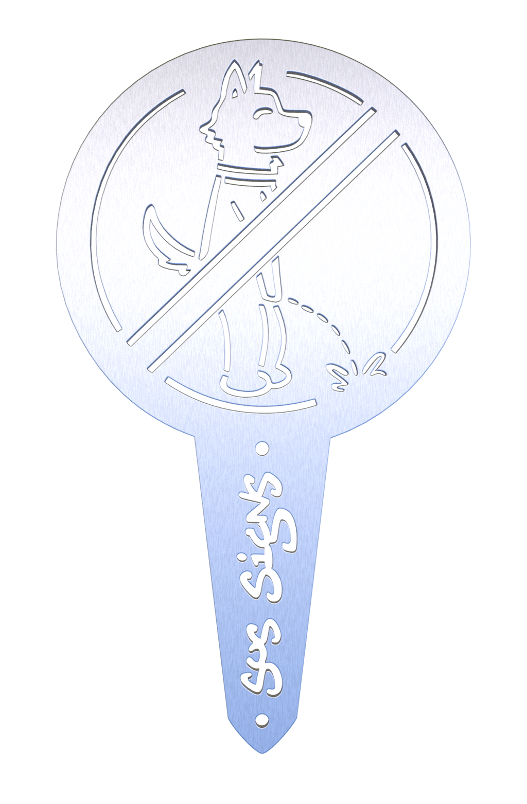Husky Streamer No Pee Signs