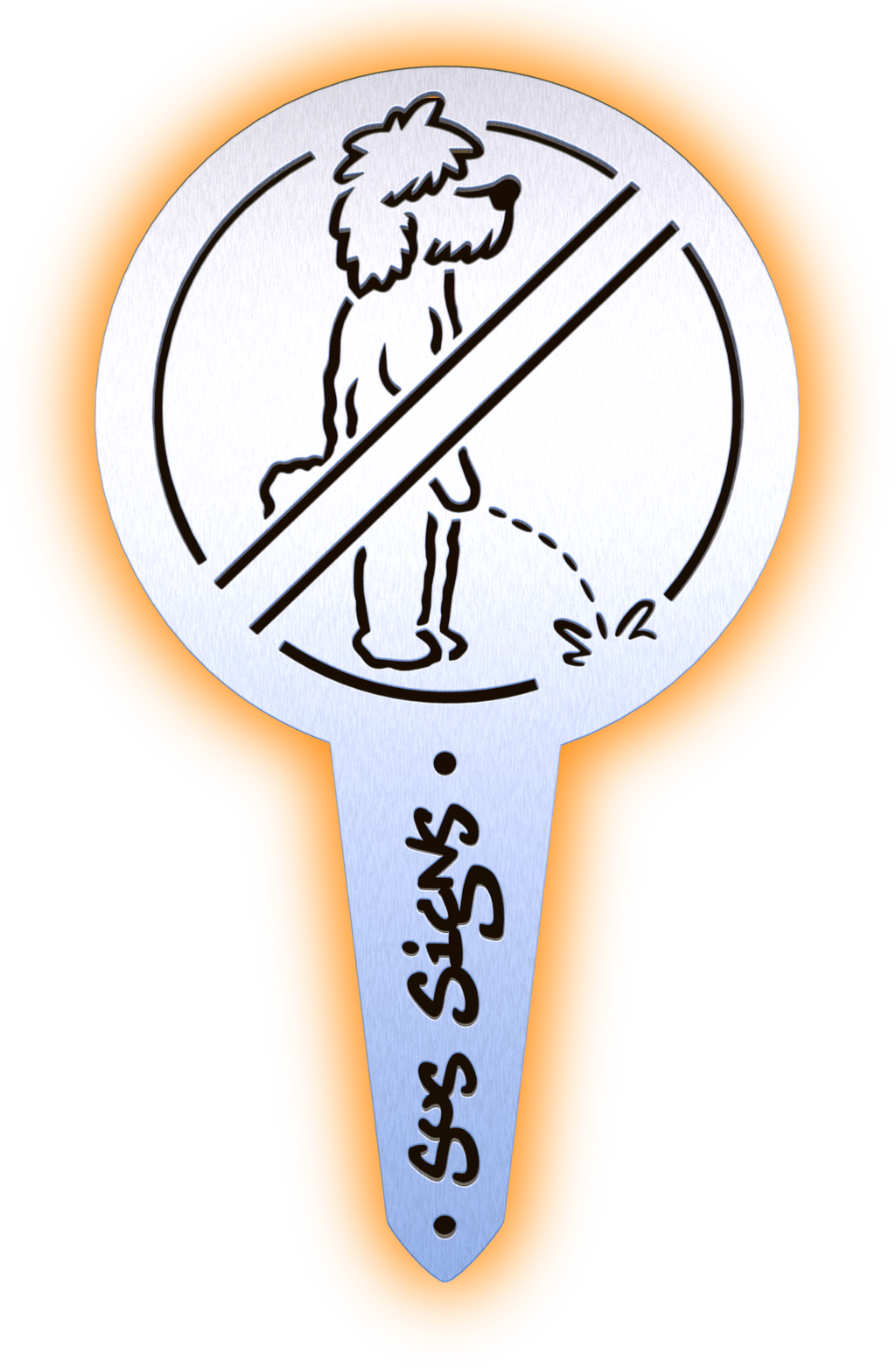 Poodle Piddle No Pee Signs