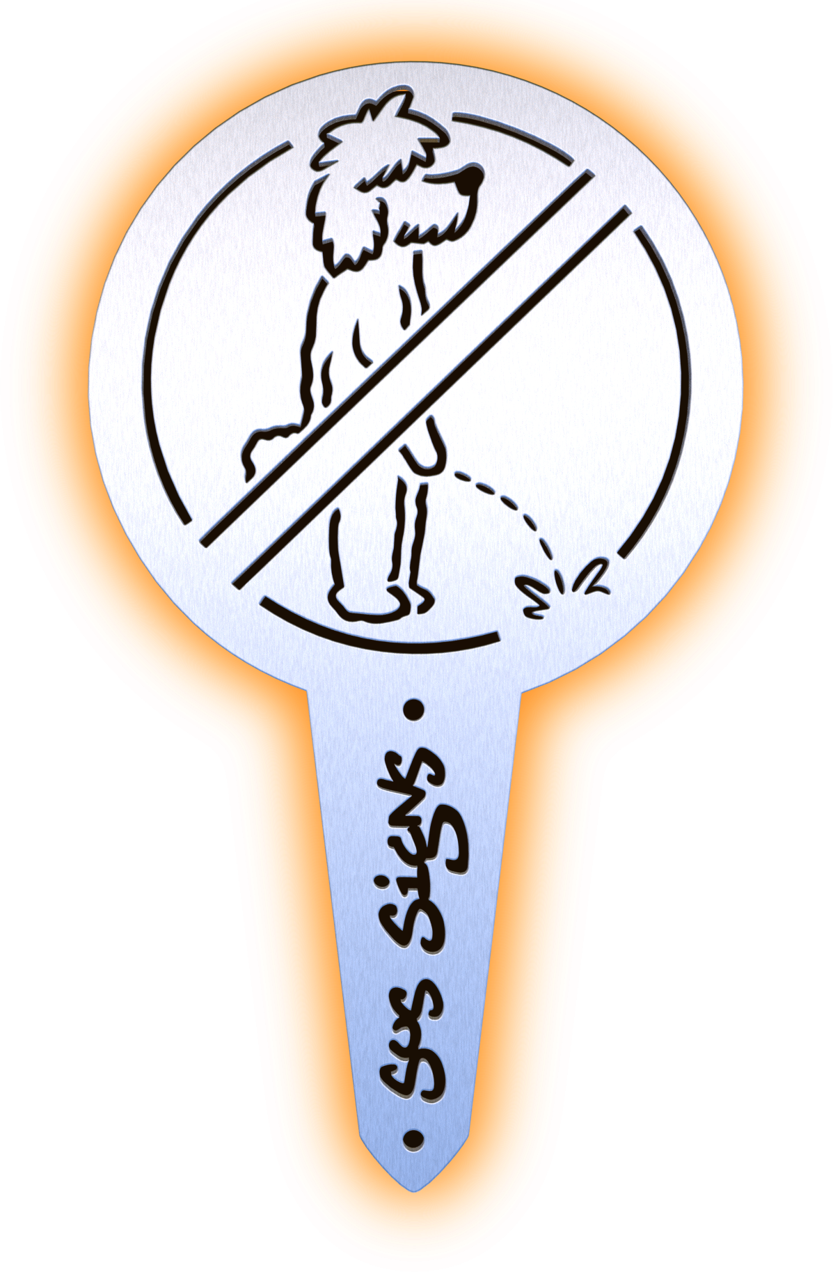 Poodle Piddle No Pee Signs