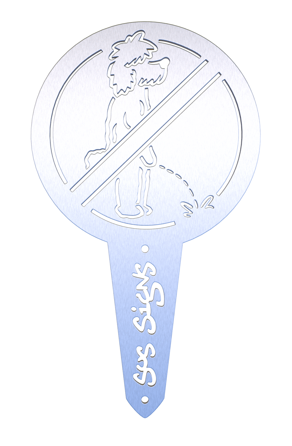 Poodle Piddle No Pee Signs