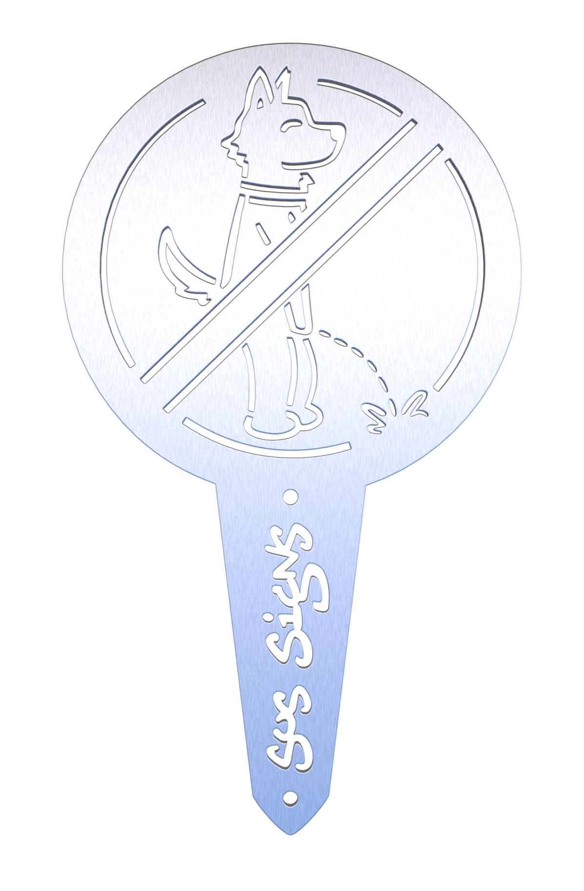 Husky Streamer No Pee Signs