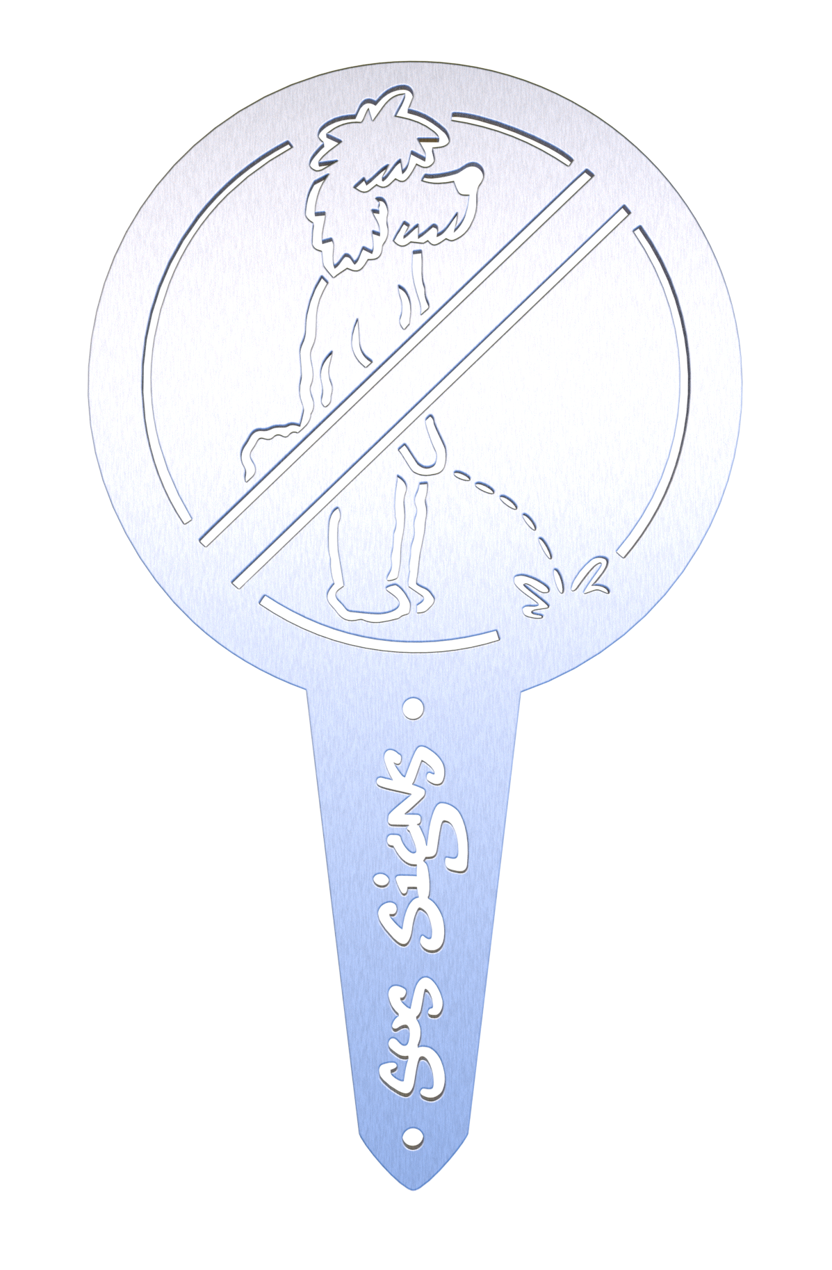 Poodle Piddle No Pee Signs