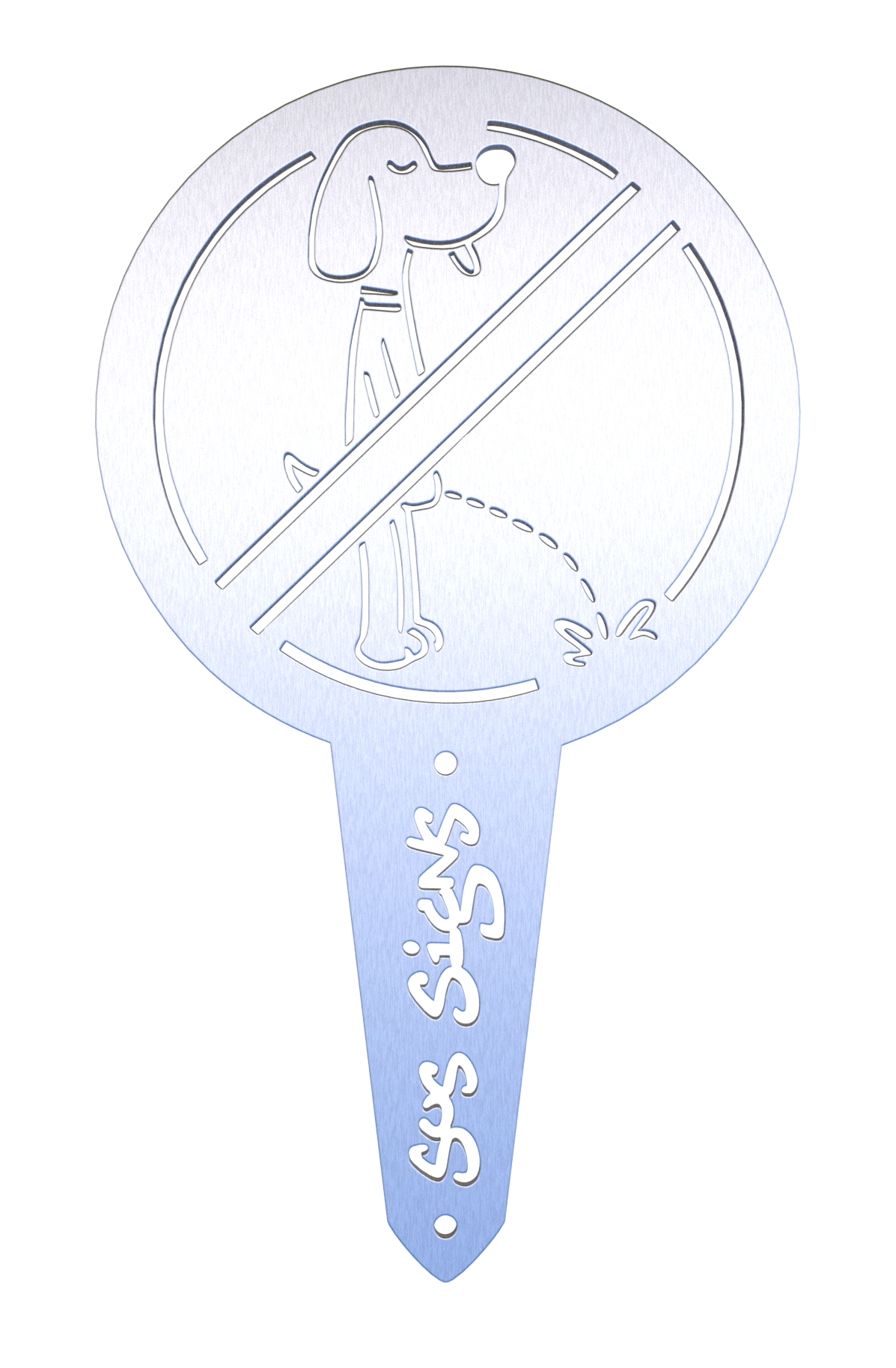 Twiggy Tinkle No Pee SIgns